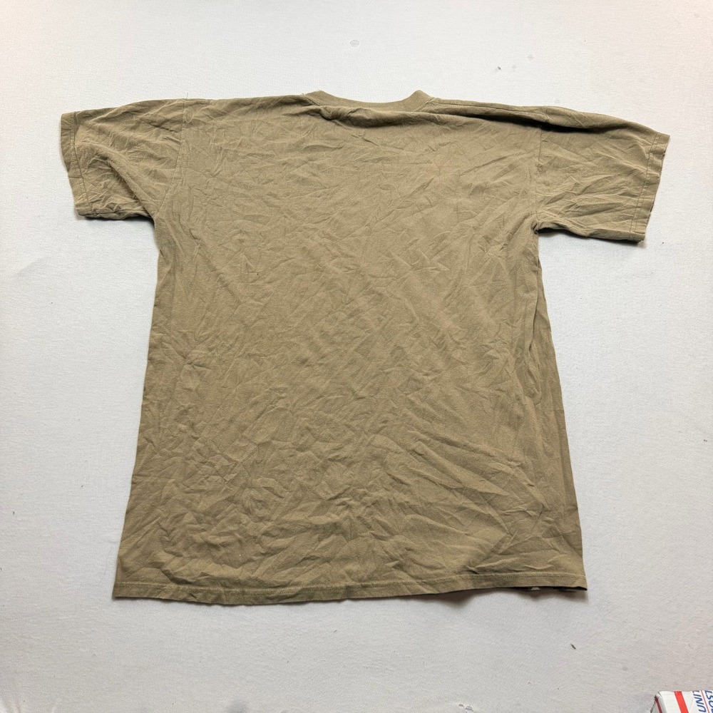 Duke Athletic Products T-Shirt Mens Large Brown Excellent Made in USA Tactical